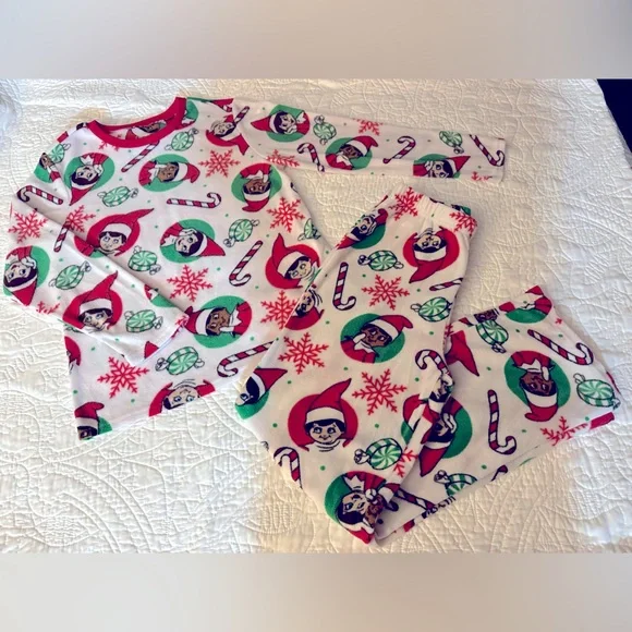 ELF ON THE SHELF| KIDS SIZE 10/12 | PAJAMA SET | COORDINATED SET|GENDER NEUTURAL - Picture 1 of 5